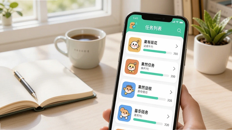 ��������Ϊ��Ȼ��Ǯ��Ӧ���������б�ҳ�棬�ֻ���Ļ��ʾ���Ȥζ����ͼ���������������Ϊ�����鷿���棬�ʼǱ������ȱ���С���Ե�׺��ɫ��������Ȼ������Booguģ������