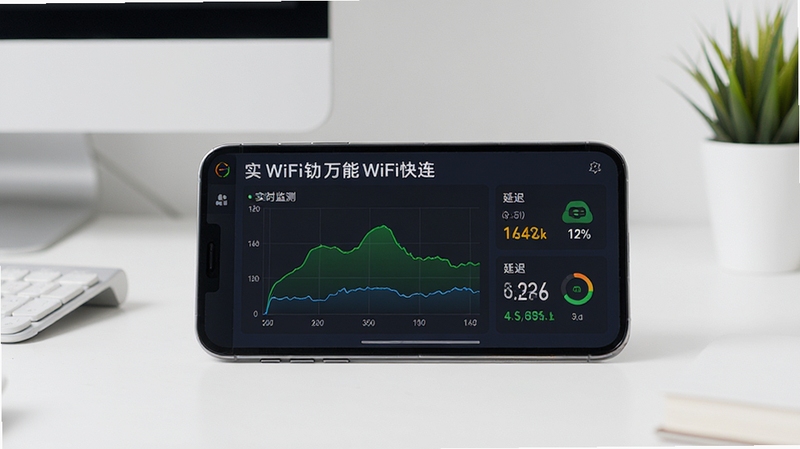 ����WiFi�׿���ʵʱ�����棬��ʾ�ź�ǿ�����ߺ��ӳ����ݣ��ֻ������������ϣ������ɾ�����