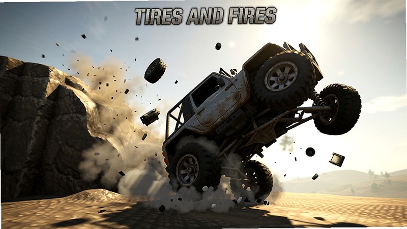 չʾTires and Fires��Ϸ�е���������Ч����һ��ԽҰ���Ӹߴ�׹�䲢�����������ɢ����̥�����Ħ������������������дʵ����Ӱ�Ա�ǿ�ң��ʺ�Booguģ������