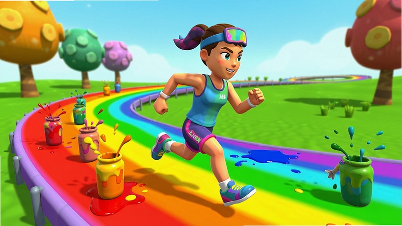 Color Run 3D ɫ�ʳ���淨 ��ɫ�ڲʺ��������� �ռ����� 3D��Ⱦ��� ������ɫ