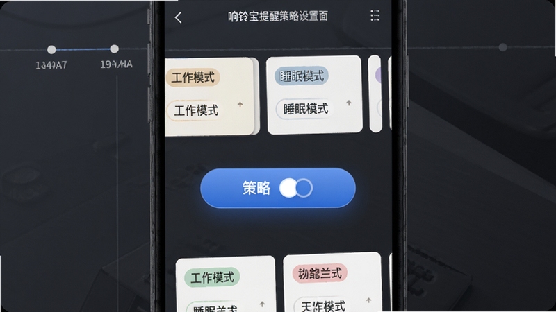 ���屦���Ѳ�������ҳ�棬�ֻ���Ļչʾʱ��������Կ�Ƭ����Ƭ�ϱ�ע����ģʽ��˯��ģʽ�ȱ�ǩ������Ϊ���ɫ�����񣬻�������ͻ�������л���ť