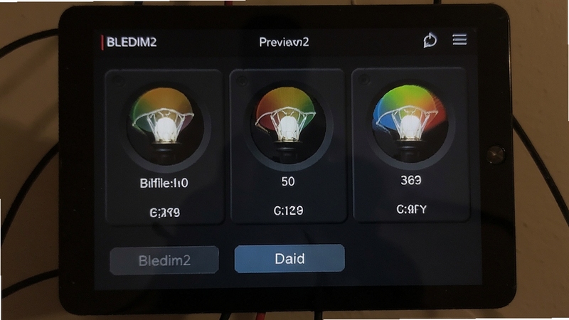 BLEDIM2灯光亮度色温调节操作界面预览图