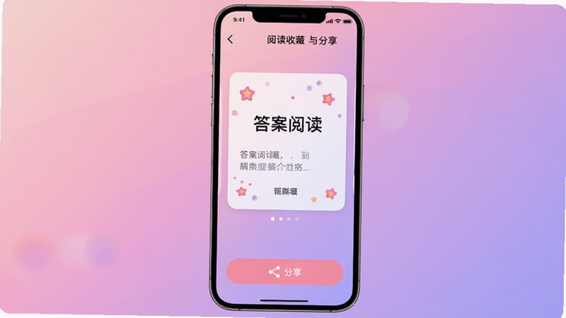 ���Ķ��ղ���������ܽ��棬�ֻ���Ļչʾ�𰸿�Ƭ�ͷ�����ť����������͵ķ�ɫ����ɫ���䣬��Ƭ���д��Ķ�������װ��Ԫ��