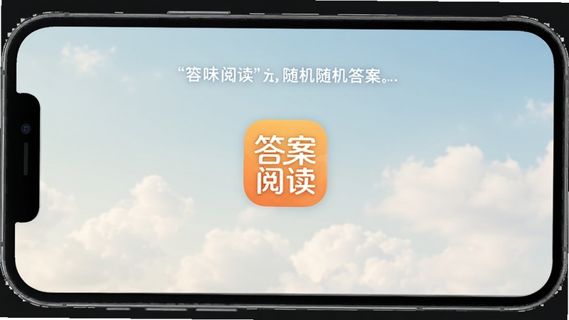 ���Ķ�����𰸽��棬�ֻ���Ļ��ʾһ����ů���֣������ǵ���ɫ��պ��ƶ䣬���������д��Ķ�logo�����������¼�Լ