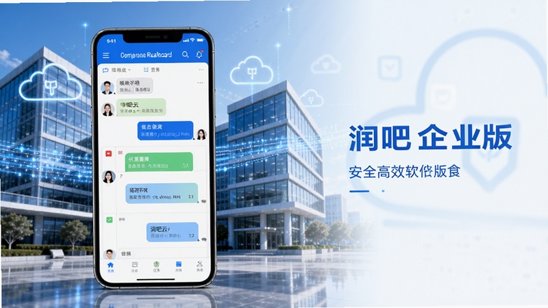 �������ҵ������������ȫò����������չʾ�ֻ���Ļ�ڼ�ʱͨѶ�����񿴰��ںϽ��棬����Ϊ�ִ�����ҵ�칫¥���ƶ���������������������λ�ڻ�������ƫ���Ҳ������������ֵ��ӣ�����ɫ�������������Ϊ����ͻ����ȫ��Ч�İ칫��Χ