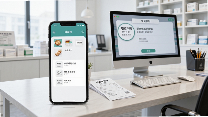 ��ɭ��ҩ��Ʊ��������չʾ���ֻ���Ļ��ʾ�ղؼкͿ�ݸ��ƽ��棬����Ϊ�ִ�ҩ���칫����������Ʊ�ݺ͵��ԣ��������������������