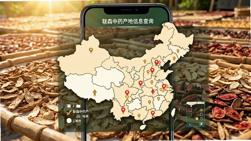 ��ɭ��ҩ������Ϣ��ѯ���棬�ֻ���Ļչʾ�й���ͼ����ر�ע������Ϊ��ҩ����ɹ������������㣬ɫ����Ȼ��ϸ�ڷḻ