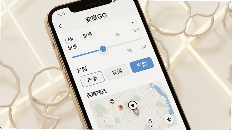 ����GO����ɸѡ������д������չʾ�ֻ���Ļ�ϵ�ɸѡ��壬�����۸񻬿顢����ѡ��ť�������ͼ��ǣ�����Ϊů��ɫ���������Լ����������ͻ���Ƽ���������