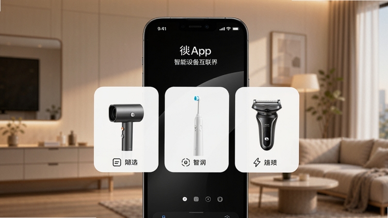���App�����豸�������棬�ֻ���Ļ��ʾ��������綯��ˢ�����뵶�����豸��Ƭ������Ϊ�ִ���Լ�Ҿӻ��������ů�⣬�Ƽ�����������ں�