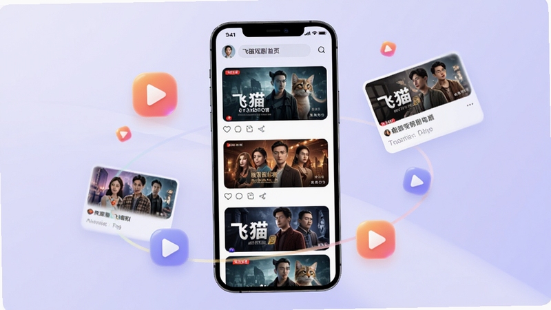 ��è�̾�APP��ҳ����չʾ����������Ϊ�ֻ���Ļ����Ļ�ڳ��ֶ̾�����ٲ������֣�����Ϊ��ͽ���ǳ��ɫ���ֻ���Χ���������Ĳ��Ű�ť��缯��ƬԪ�أ��������ִ����£�����Booguģ������