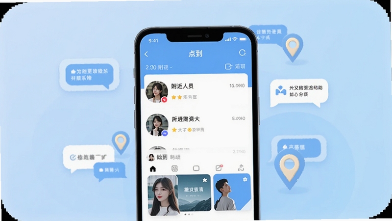 �㵽 ��׿�ֻ��罻Ӧ�ý���չʾ����������Ϊ�ֻ���Ļ����Ļ����ʾ�㵽Ӧ�õ���ҳ���������������б��Ͷ�̬��Ƭ������Ϊǳ��ɫ���䣬��Χɢ�����������ݺͶ�λͼ�꣬�����������£�Booguģ�����ɣ������ƶ�������վ��ͼ