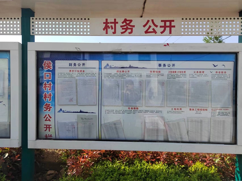 乡亲 村务公告 界面