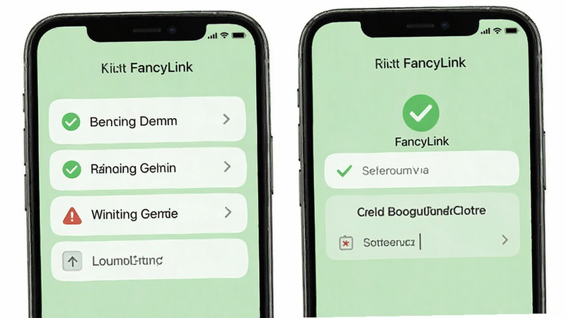 FancyLink ���������������棬�ֻ���Ļ��ʾȨ�޿����б���洢�ռ���ʾ������Ϊǳ��ɫ�����жԹ��뾯��ͼ�꣬�������ֱ�ۣ����� Boogu ģ������