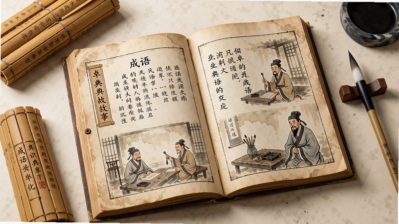 �����ʹ����Ķ�ҳ�棬����չʾһ�������Ĺŷ��鼮����ҳ�ϳ��ֳ������������ŵ�廭����Χ��׺�����ë��Ԫ�أ�������������£�����׿ʶ������Ļ�����