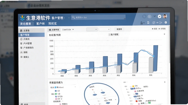 生意港软件客户管理界面预览图