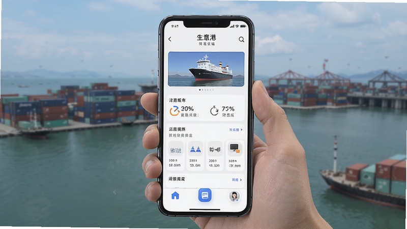 生意港移动端操作界面展示图