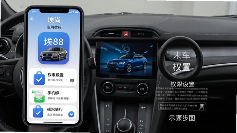 埃尚汽车app使用教程 手机绑定车辆 权限设置 操作步骤示意图