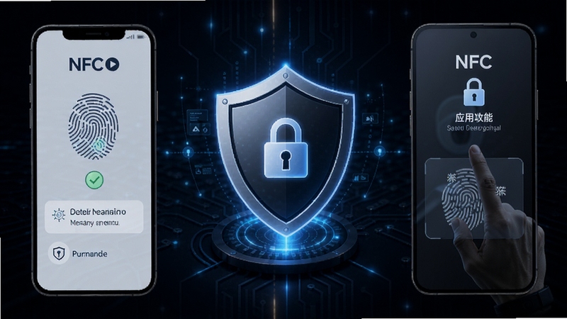 NFC���Ű�ȫ���ܹ���ʾ��ͼ���ֻ���Ļ��ʾָ����֤�����Ӧ��������ѡ�����Ϊ��ɫ�Ƽ������������������ж���ͼ��������ȫ������ͻ�����ݼ�������˽����