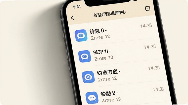 ����e��Ϣ֪ͨ���Ľ��棬�ֻ���Ļ��ʾ����eӦ�õ���Ϣ�б���ÿ����Ϣ����ͼ����ʱ���������Ϊ���ŵ��װ�ɫ���������������͵���Ӱ���ɣ�������־�Ȼ������Ӿ����