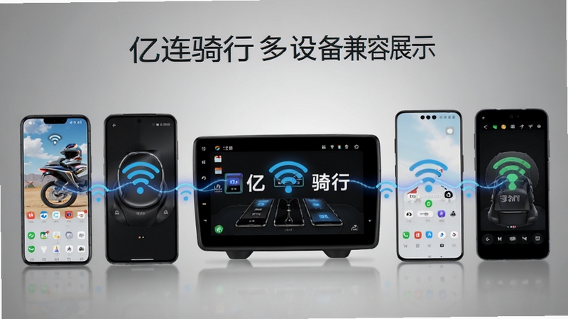 �������ж��豸����չʾ�������ж�ͬƷ�Ƶİ�׿�ֻ���Ħ�г�������Ļ�������У��м�������������������������Ϊ���Ļ�ɫ���䣬ͻ����������Ƽ��У��ʺϲ�Ʒ����ͼ���