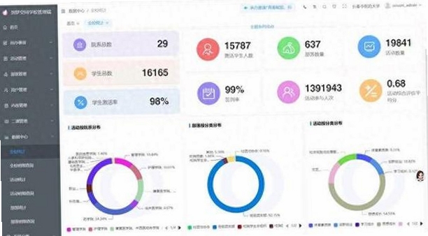 到梦空间管理系统下载最新版本校园活动管理界面