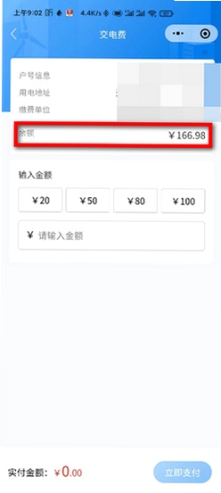 网上电费记录查询余额