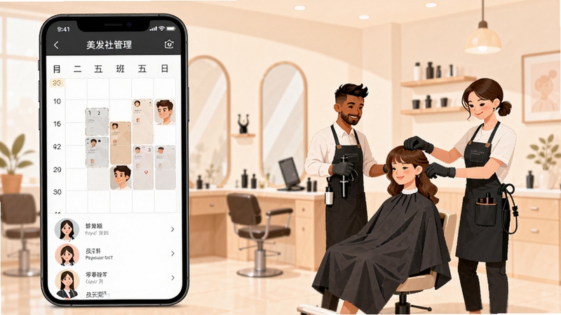 �������ϰ��Ա���Ű��������ʾ��ͼ���ֻ���Ļչʾ�Ű�������Ա��ͷ���б����Ա���������ʦ���������廭������Ϊǳɫ�������ڲ�����������ɫ���ºͣ������Ŷ�Э�����Ч����