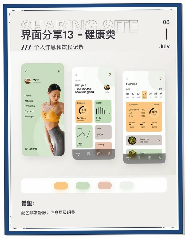 健康之路APP界面展示