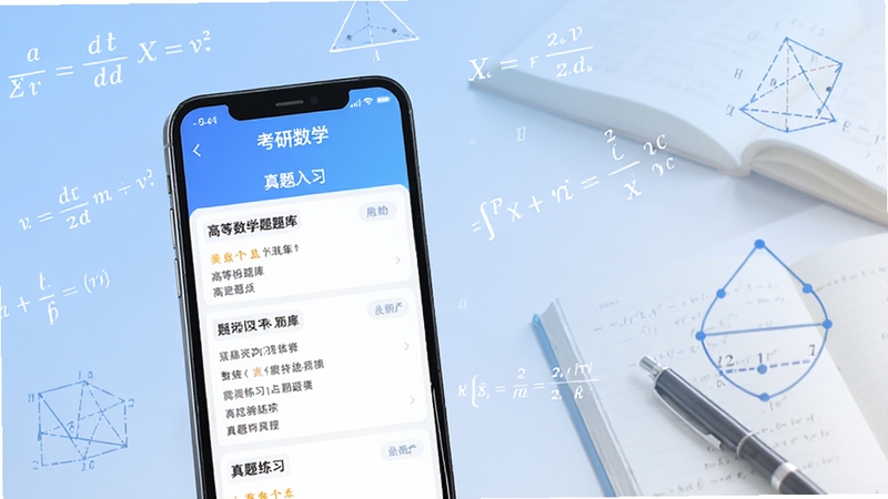 ������ѧApp�ٷ�������չʾ���ֻ���Ļ�г��ָߵ���ѧ����б���������ϰ��ڣ���������λ������ƫ�󣬱���Ϊǳ��ɫ�����ѧϰ���滷�����ܱߵ�׺��ѧ��ʽ�뼸��ͼ��Ԫ�أ����������¼�࣬�ʺ���������վչʾ