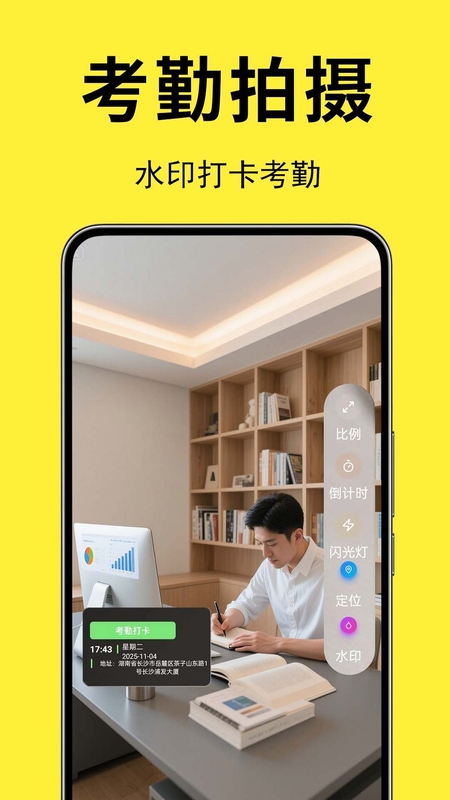 水印相机打卡王拍照界面