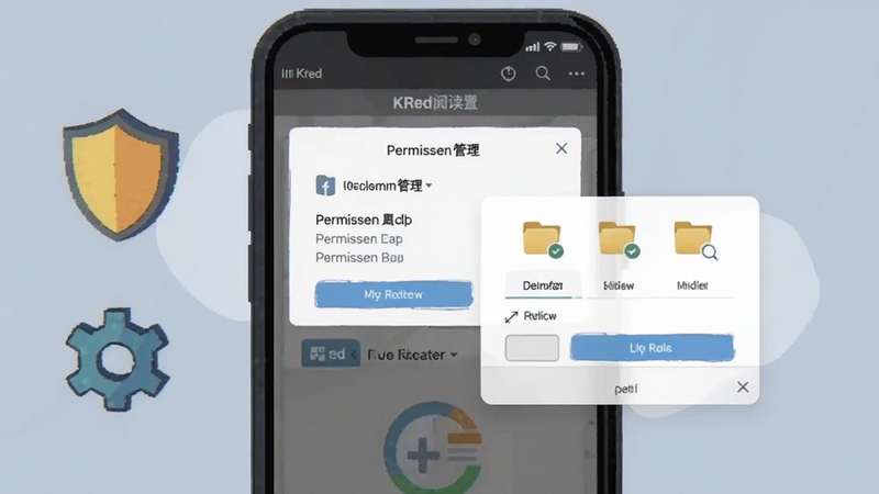 KRed�Ķ�����װ���ý����ͼ���廭���ֻ���Ļ��ʾȨ�޹���ҳ�����ļ���ѡ�񵯴����Ա��ж���ͼ�������ͼ�꣬����Ϊǳ����ɫ����Ϣͼ�����