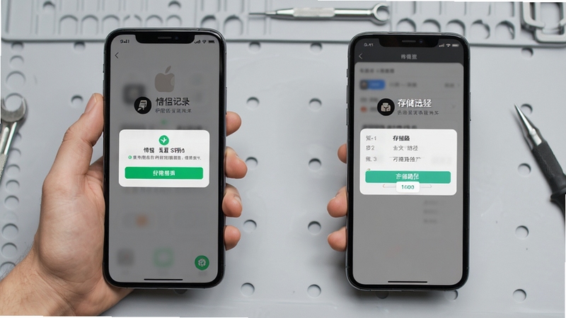情侣记录安装设置界面示意图,手机屏幕显示权限授予弹窗与存储路径选择页面,背景为简洁的浅灰色工作台,画面清晰展示操作步骤,风格实用导向