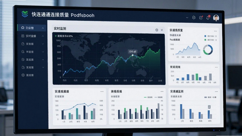 快连通连接质量实时监测数据面板图