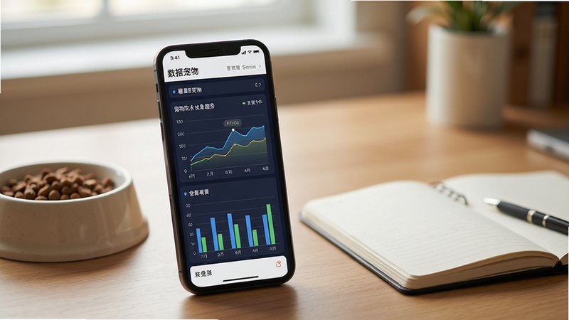 ��������APP����ͳ��ҳ�棬�ֻ���Ļ��ʾ����ͼ����״ͼ��ϵĳ�����ˮ��ʳ���ƿ��壬������������������Ϊ�鷿���滷�����Ա߷��ó���ʳ����ʼǱ�������ɫ�����רҵ
