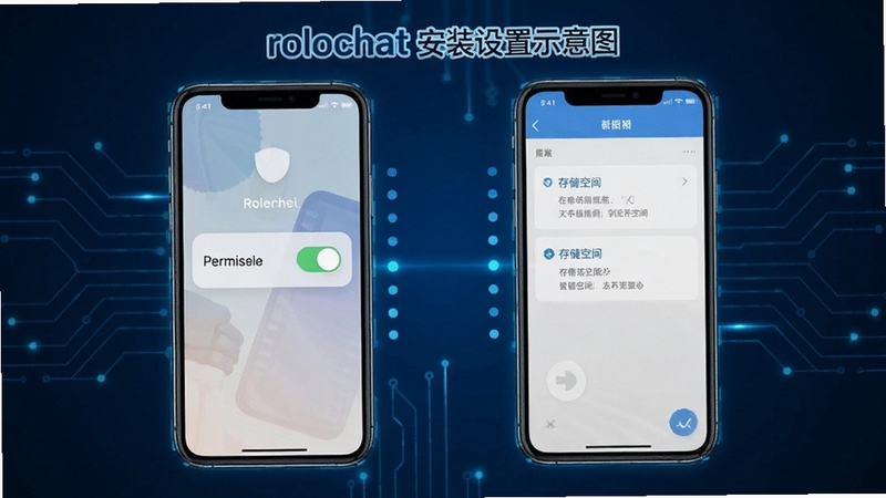 rolochat ��װ����ʾ��ͼ���ֻ���Ļ��ʾȨ�޿�����洢�ռ���棬���Ƽ��У���ɫ������