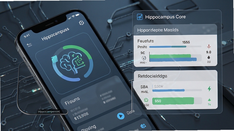 Hippocampus Core ����״̬ʾ��ͼ���ֻ���Ļ��ʾ�������н�������Դռ����壬���Ƽ��������ɫ��������ϸ��
