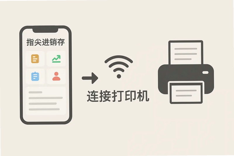 七色米进销存 蓝牙打印机 连接