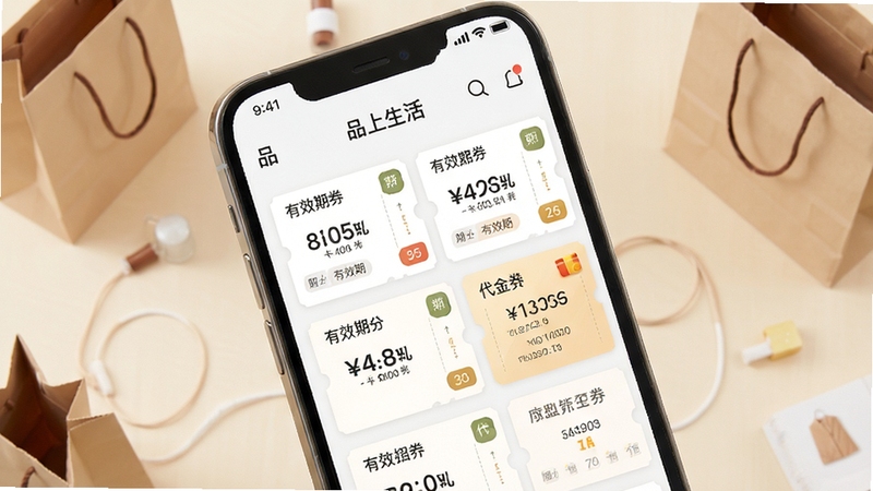 Ʒ�����ȯ�������棬��������Ϊ�ֻ���Ļ�����е��Ż�ȯ��Ƭ�����ȯ��Ƭ����Ƭ���������������Ч�ڱ�ǩ����������Ϊǳ��ɫ���������������Ԫ�أ�����ɫ����ͣ�����㼶���������������׶��Ŀ�ȯ�����Ӿ�