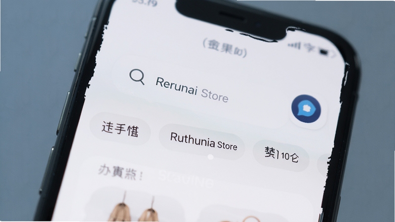 Ruthenia StoreӦ���̵�����������д���ֻ���Ļ��ʾ������ͷ����ǩ������Ϊ��͵�����ɫ��������ɾ����࣬ͻ������Ԫ��ϸ��