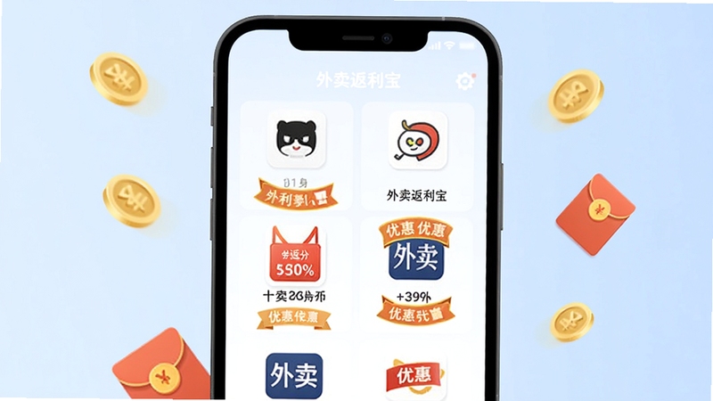 ������������ƽ̨�ŻݾۺϹ��ܽ��棬�ֻ���Ļ��չʾ�������ƽ̨ͼ���������У�ÿ��ͼ���Ա�ע�����������Żݱ�ǩ��������ñ�ƽ����Ʒ�񣬱���Ϊ����ɫ���䣬��׺��Һͺ��Ԫ�أ����־ۺ�ʡǮ�ĸ���