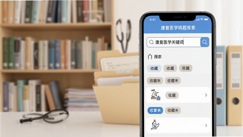 ����ҽѧ������������ղع��ܽ��棬�ֻ���Ļչʾ���������뿵��ҽѧ�ؼ��ʺ��ղؼб�ǩ�б�������Ϊ������ļ���Ԫ�أ������������࣬ͻ��֪ʶ�����ı����