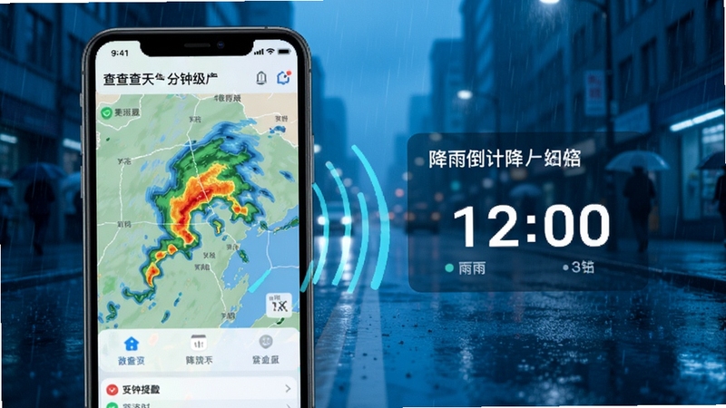 ����������Ӽ���ˮ���ѹ��ܽ��棬�ֻ���Ļչʾ�״�ز�ͼ�뽵�굹��ʱ������Ϊ����ֵ�����������ɫ��ƫ������ͻ���Ƽ�����ʵ����