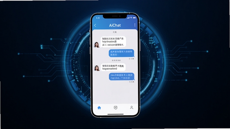 AiChat ���ܶԻ�����Ӧ�ý���ȫ��չʾ���ֻ���Ļ���г�������Ի����ڣ���Χ���ƿƼ��е���ɫ����������������������Ϊ��ɫ���䣬���������ִ���ͻ�����ܶԻ����ƶ���Ӧ�õĺ�������