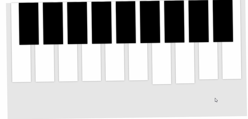 Piano LouvorJA 钢琴界面