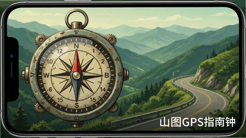 ɽͼGPSָ����Ӧ��������ȫò���ֻ���Ļ��ʾ���Ż�е���ָ������̣�����Ϊ���͵��ֵ���ɽ�����ѹ�·���������½Ǳ�עɽͼGPSָ�������֣�����ɫ��������Ȼ���ʺ�Booguģ������