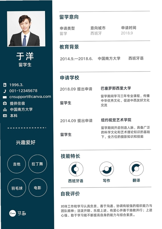 职友简历制作 免费模板