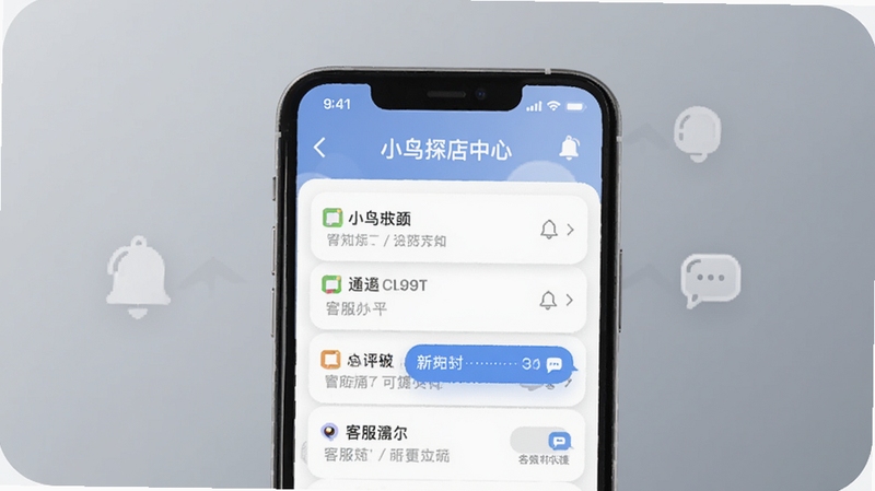 С��̽����Ϣ���Ľ��棬�ֻ���Ļ��ʾ֪ͨ�б���ͷ��Ի����ݣ�����Ϊ��ͻ�ɫ���䣬����������Ի�ͼ�꣬���UI���