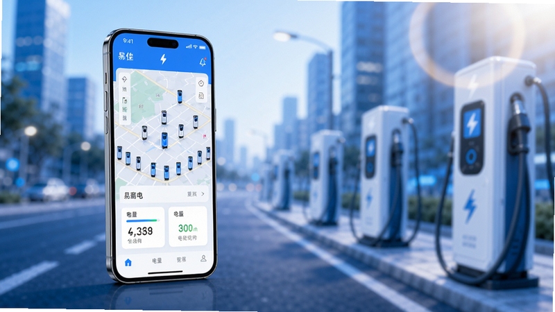 ���廭����ÿƼ��������°�Ϊ��ɫ������������ƫ��λ�÷���һ�������ֻ�����Ļ��ʾ�׼ѵ�Ӧ�������棬�������׮��ͼ�ֲ������״̬��Ƭ����������Ϊ�黯�ĳ��е�·�����豸���������Ͻǵ�׺��͹��Σ����������ִ���ͻ���ƶ�������ı�ݸ���Ƽ���