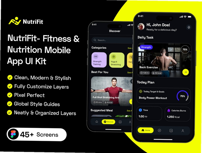 NutriFit 营养分析界面