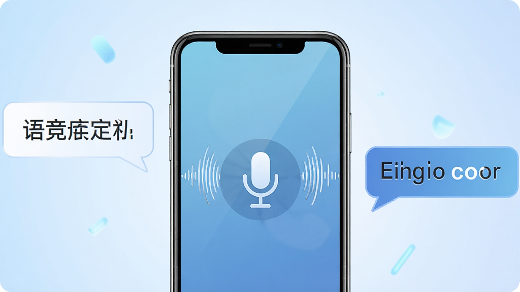 һ��չʾ��Ӣ�������������빦�ܵ�ʾ��ͼ����������һ���ֻ����ֻ���Ļ��ʾ��˷�ͼ���������������ֻ�����ֱ������ĺ�Ӣ�ĶԻ����ݣ�����Ϊ����ɫ���䣬���־��У����Ϊ�ִ��Ƽ��廭�磬ϸ�����������ʸ��壬�ɾ����޶���Ԫ��